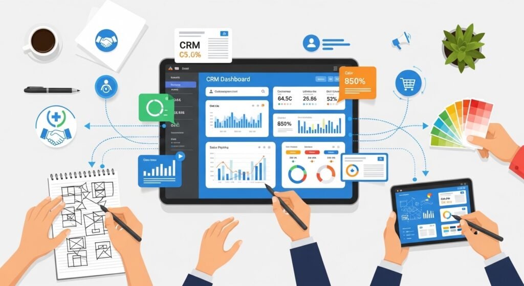 customer relationship management dashboard